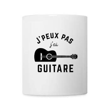 J'peux pas j'ai guitare - Mug blanc - blanc - Devant