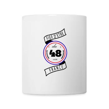 Fier D'être Du 48 Lozère France - Mug blanc - blanc - Devant