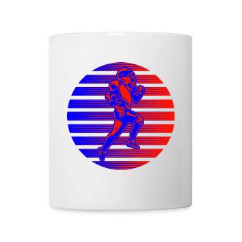 Retro Neon Quarterback - Tasse - Weiß - Vorne