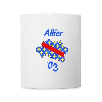 Allier - Mug blanc - blanc - Devant