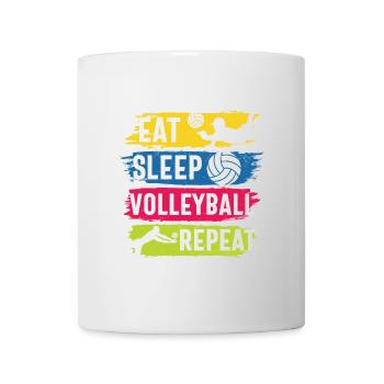 Eat Sleep Volleyball Repeat - Mug - white - Front