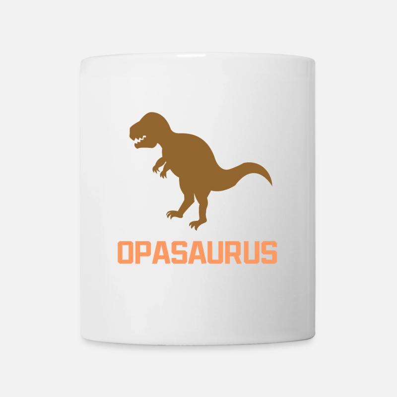 Dinosaurier Opa Großvater Spruch - Tasse - Weiß