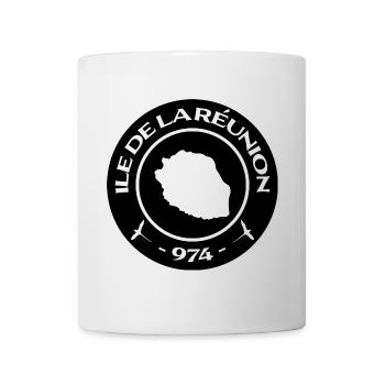 Ile de la Réunion / 974 - Mug blanc - blanc - Devant
