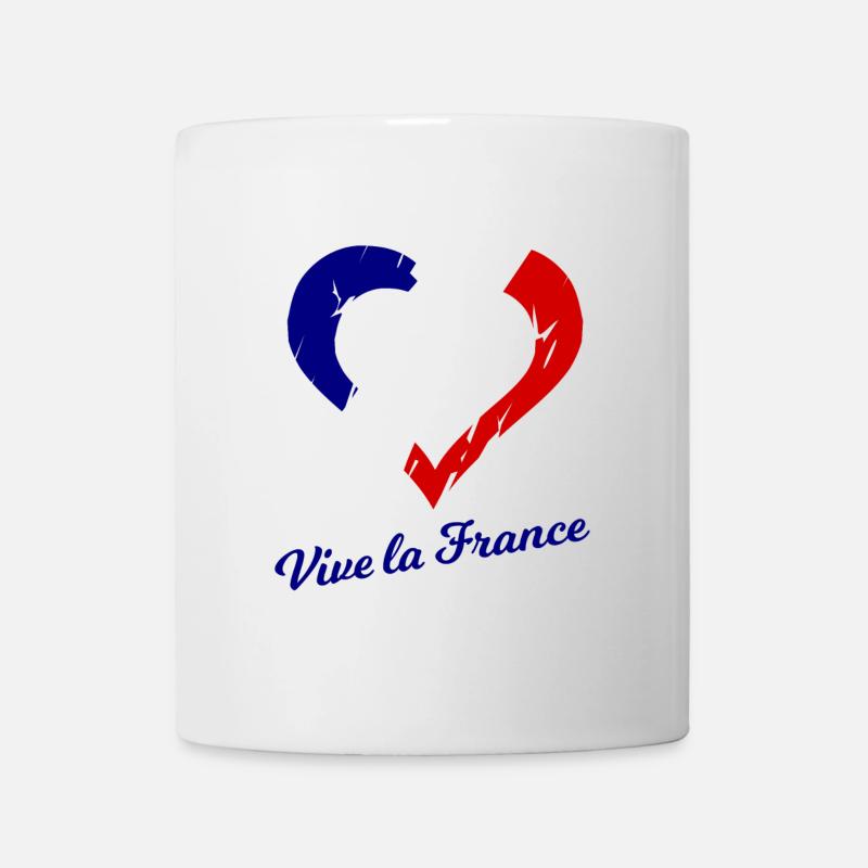 Es lebe Frankreich - Tasse - Weiß