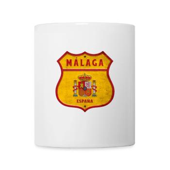 Malaga Spain Coat of Arms Design - Mug - white - Front