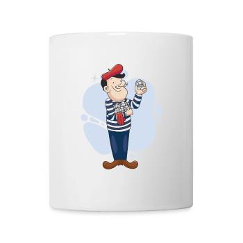 Un joueur de boule lance une boule boule boulering boule - Mug blanc - blanc - Devant