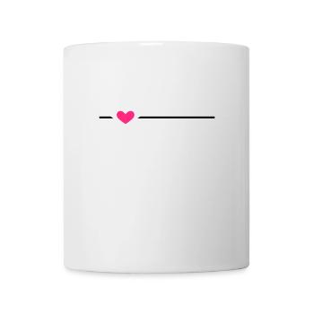 Line Heart - Mug - white - Front