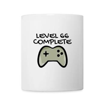 66. Geburtstag - 66 Jahre Geschenk - Tasse - Weiß - Vorne