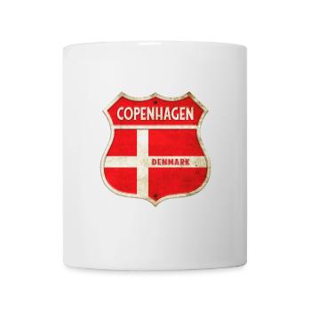 Copenhagen Denmark Coat of Arms Flags Design - Mug - white - Front