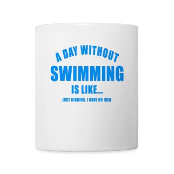 UNE JOURNÉE SANS NAGEURS NAGEURS NATATION NATATION - Mug blanc - blanc - Devant