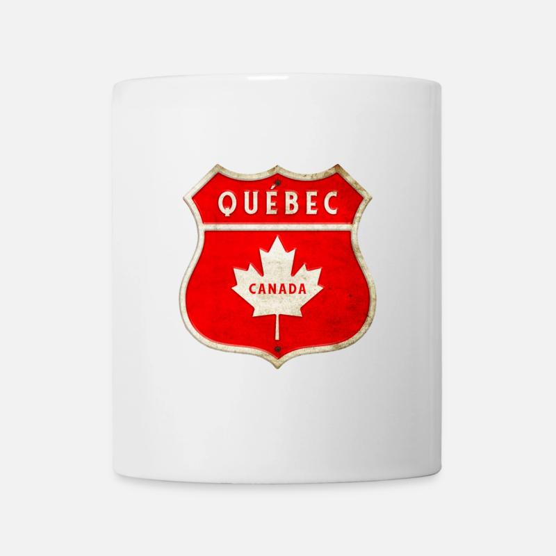 Conception des armoiries du Québec Canada - Mug blanc - blanc