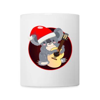 Koala Bear Christmas Guitar - Mug - white - Front