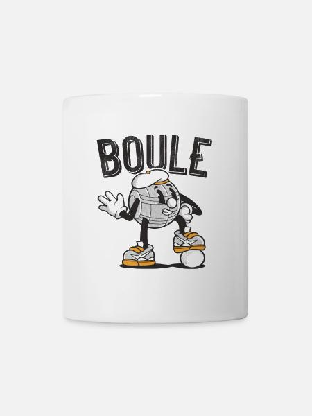 Boulekugel Pétanque Outfit für Bouler Boules - Tasse - Weiß