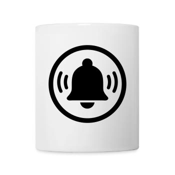 Klingelnde Alarmglocke - Tasse - Weiß - Vorne