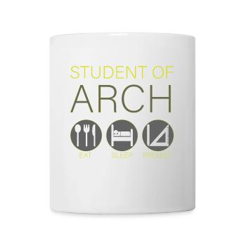 Architektur Student - Eat Sleep Project - Tasse - Weiß - Vorne