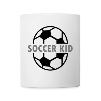 Soccer kid (zwei Fußballhälften) - Tasse - Weiß - Vorne