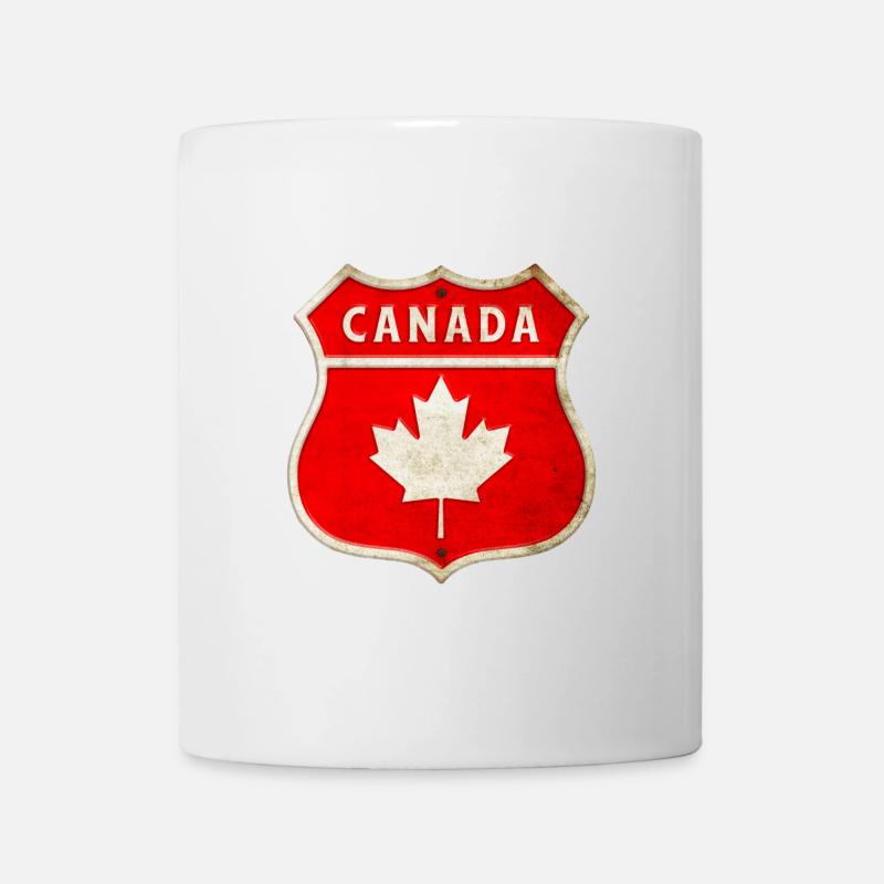 Conception des armoiries du Canada - Mug blanc - blanc