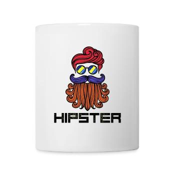 Beard Hipster Disant Barbe Coiffure Barbe Porteur de Barbe - Mug blanc - blanc - Devant