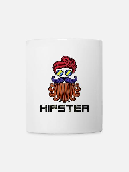 Bart Hipster Spruch Bartfrisur Bartträger - Tasse - Weiß