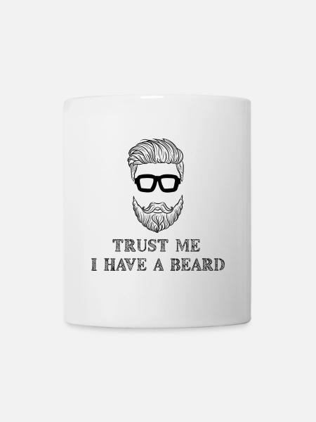 Beard Wearer Beard Statement Mustache Humorous - Mug - white
