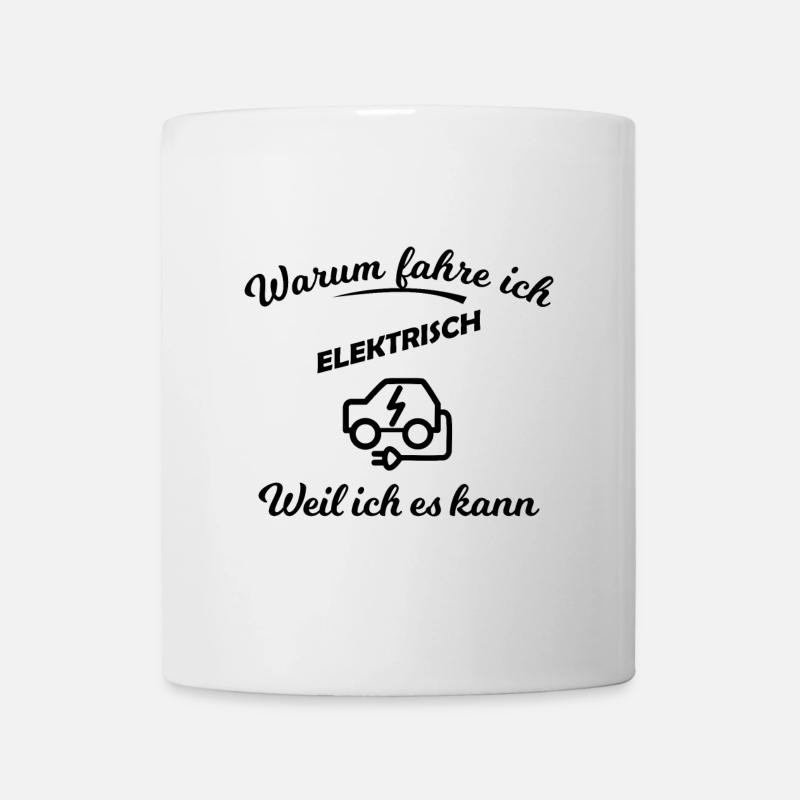 Elektrische Autos - Tasse - Weiß