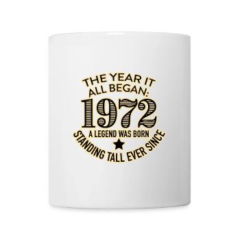1972 Geburtsjahr - Tasse - Weiß - Vorne