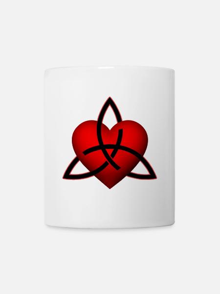 Celtic Heart Pattern - Mug - white