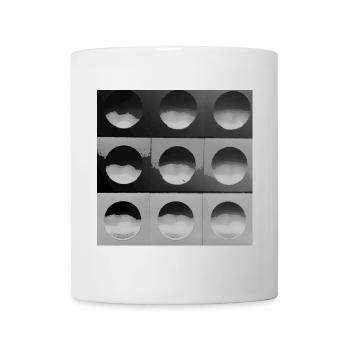 Graue Kugeln - Tasse - Weiß - Vorne