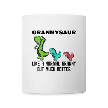 Lustig Großmutter Oma Dinosaurier Statement - Tasse - Weiß - Vorne