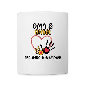 Großmutter Enkel Statement Oma - Tasse - Weiß - Vorne