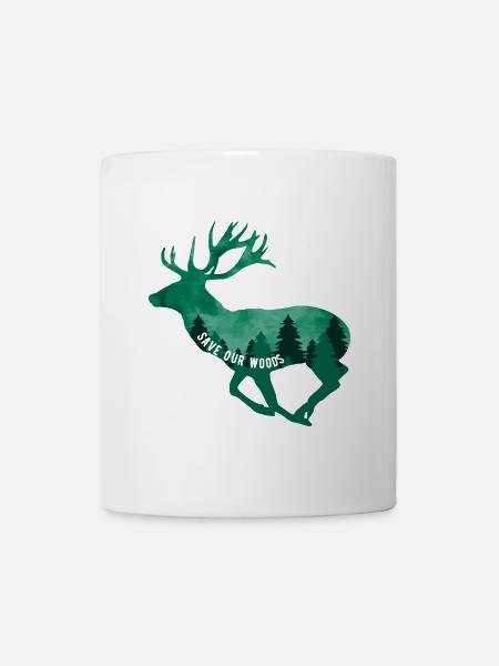 Climate Change Environmental Protection Deer Stag - Mug - white