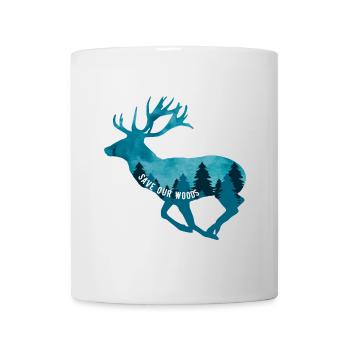 Klimawandel Umweltschutz Hirsch Nachhaltig - Tasse - Weiß - Vorne