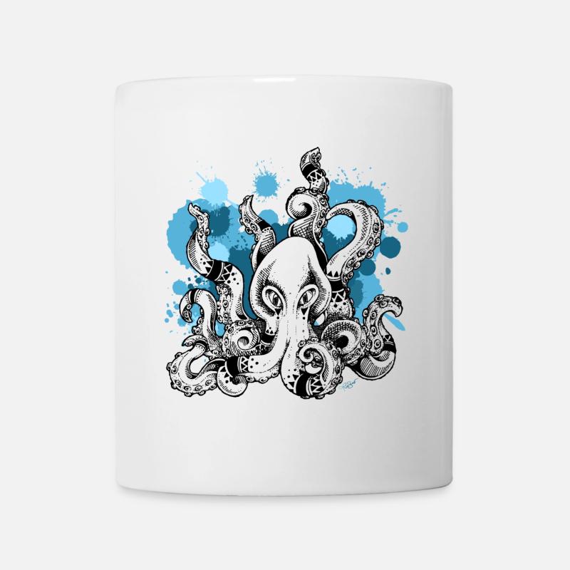 Kraken | Oktopus | Seefahrt | Abenteuer - Tasse - Weiß
