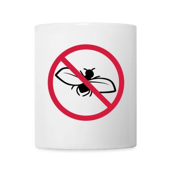 Fly Forbidden Shield - Mug - white - Front