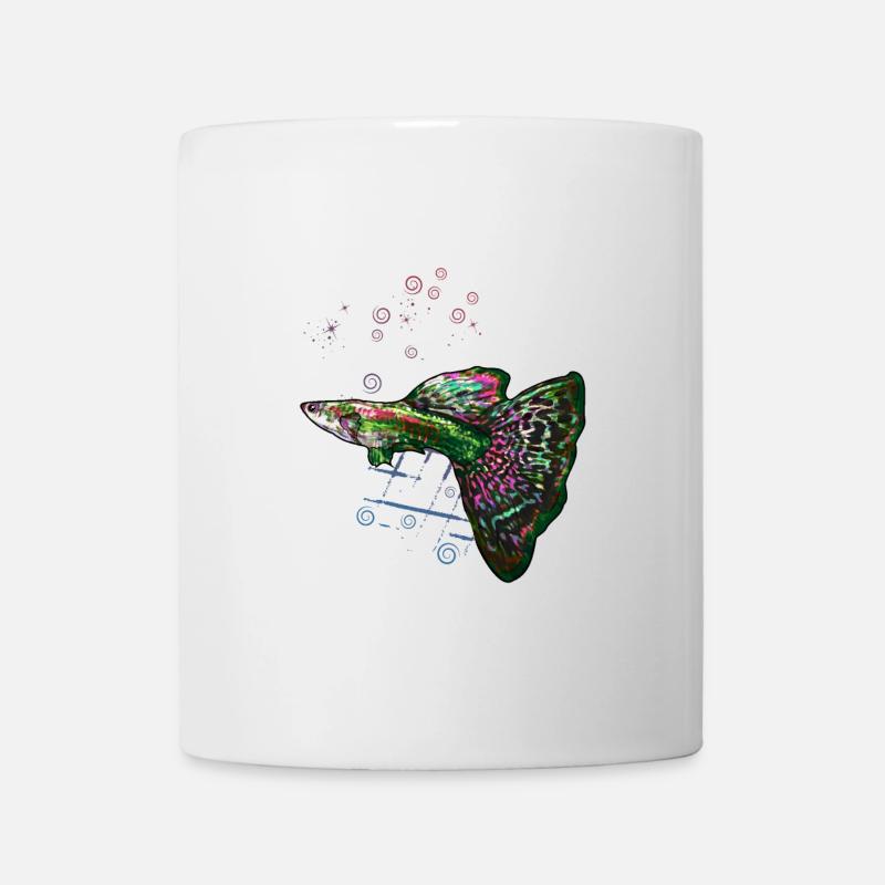 Guppy Beginner Fish Aquarium Fun - Mug - white