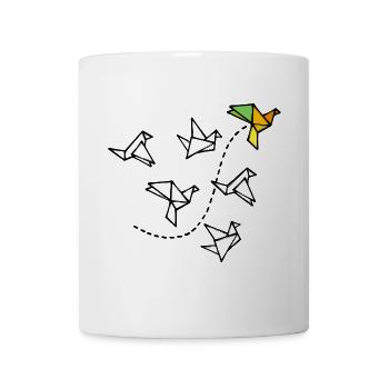 Polygon Creative Abstract Art Geometry - Mug - white - Front