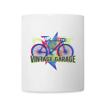 Vintage Garage - Tasse - Weiß - Vorne