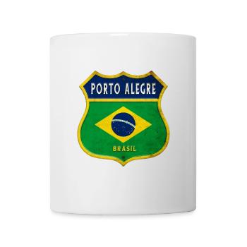 Porto Alegre Brésil Armoiries Drapeaux Design - Mug blanc - blanc - Devant