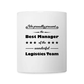 The best logistics manager - Mug - white - Front