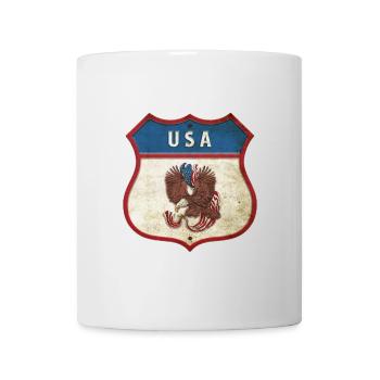 USA coat of arms eagle design - Mug - white - Front