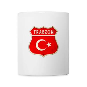 Armoiries du drapeau de la Turquie Trabzon - Mug blanc - blanc - Devant