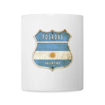 Posadas Argentinien Wappen Flaggen Design - Tasse - Weiß - Vorne