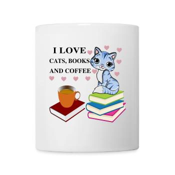 books and coffee sweet nice reading - Mug - white - Front