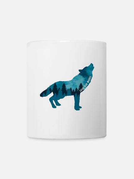Climate Change Environmental Protection Wolf - Mug - white