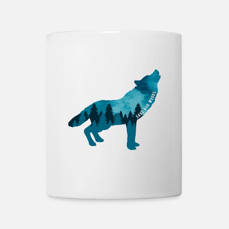 Klimawandel Umweltschutz Wolf Nachhaltig - Tasse - Weiß