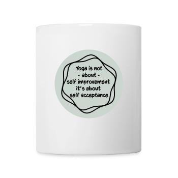 Yoga - Tasse - Weiß - Vorne