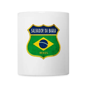 Salvador da Bahia Brésil Armoiries Drapeaux Design - Mug blanc - blanc - Devant