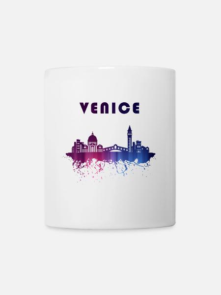Motif éclaboussures d'horizon de Venise. - Mug blanc - blanc