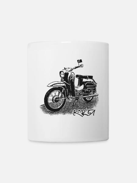 SIMSON Schwalbe KR51 - Tasse - Weiß