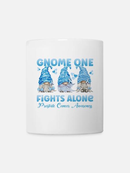 Prostata Krebs Prostatakarzinom Hellblau Gnom - Tasse - Weiß